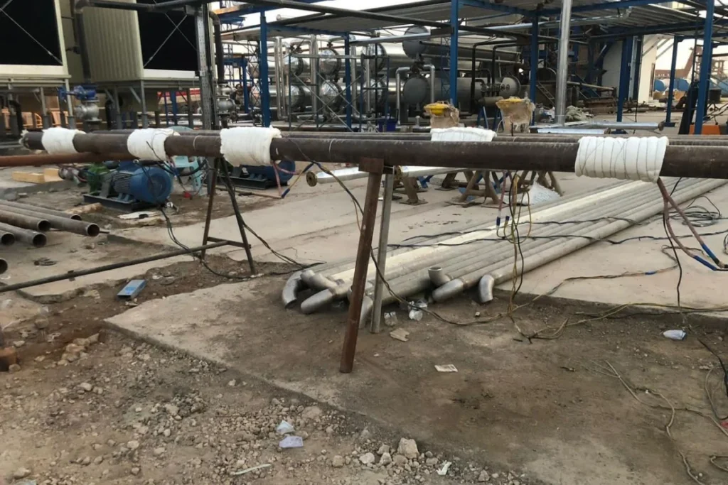Post weld heat treatment (PWHT) on industrial pipeline in Iraq by MIQIAS