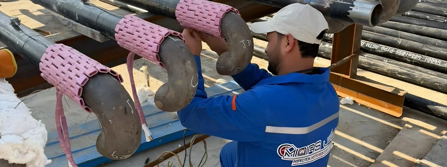 Industrial heat treatment and PWHT services in Iraq for pipeline welding