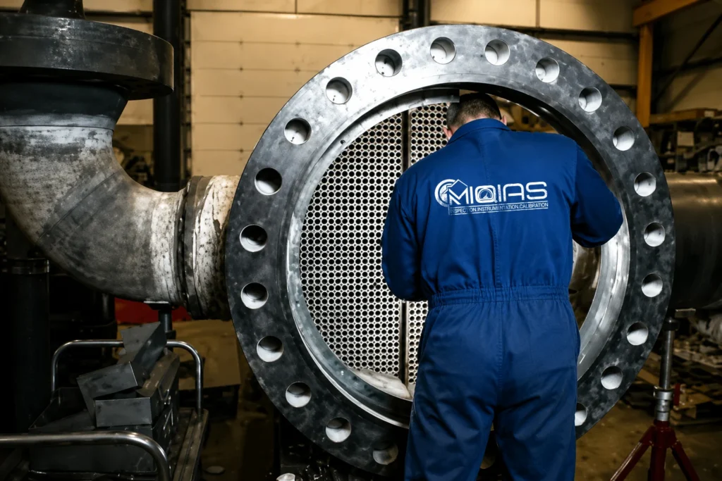 Internal inspection of heat exchanger tubes in Iraq by MIQIAS