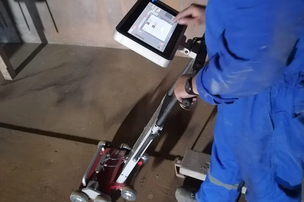 MFL corrosion mapping tank floor inspection in Iraq by MIQIAS