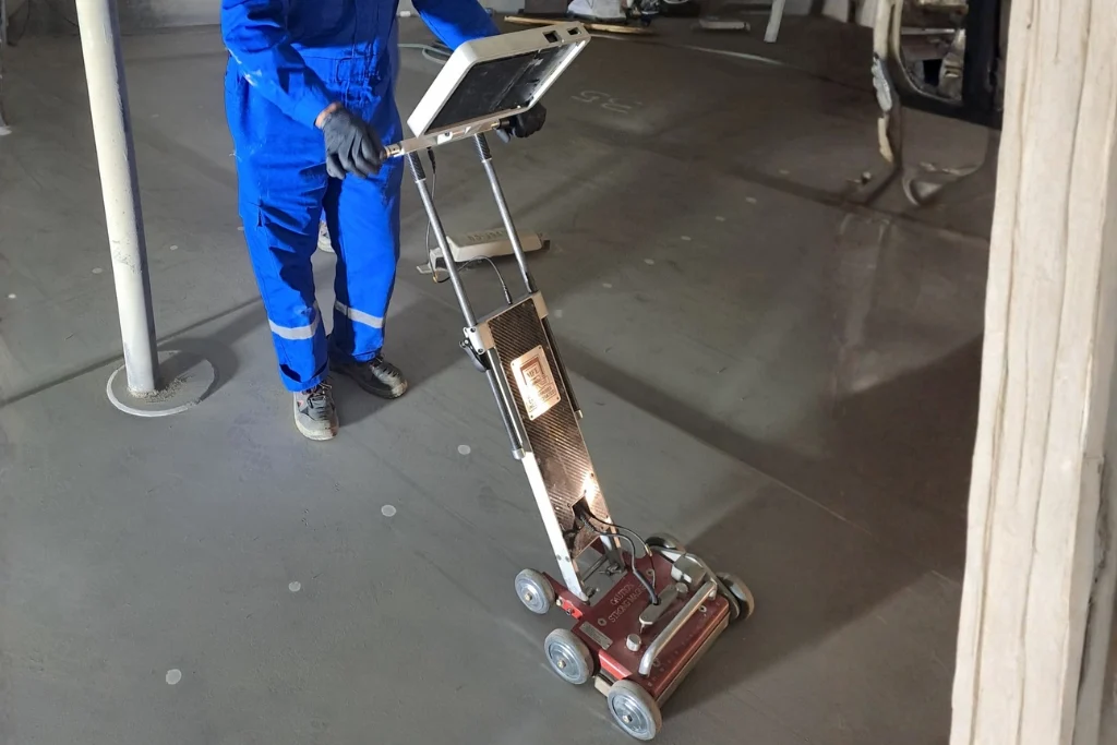 Tank floor corrosion mapping inspection in Iraq by MIQIAS